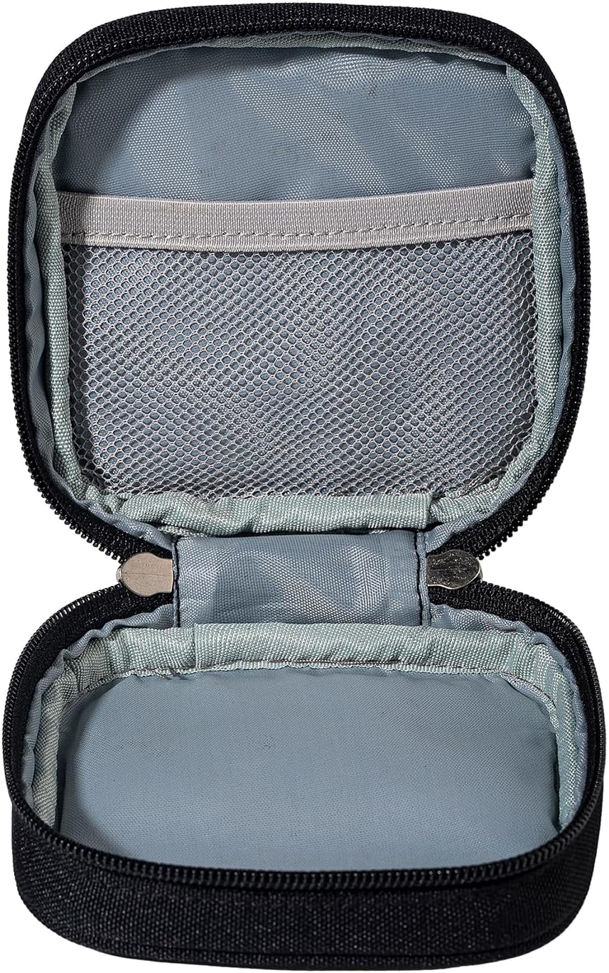 Mini Travel Carry Storage Case, Portable Charger Case Organizer, Small Pouch Compatible with MacBook Power Adapter, Tech Bag for Laptop Accessories Cables, Cords, USB Drives, Power Bank, Earphones