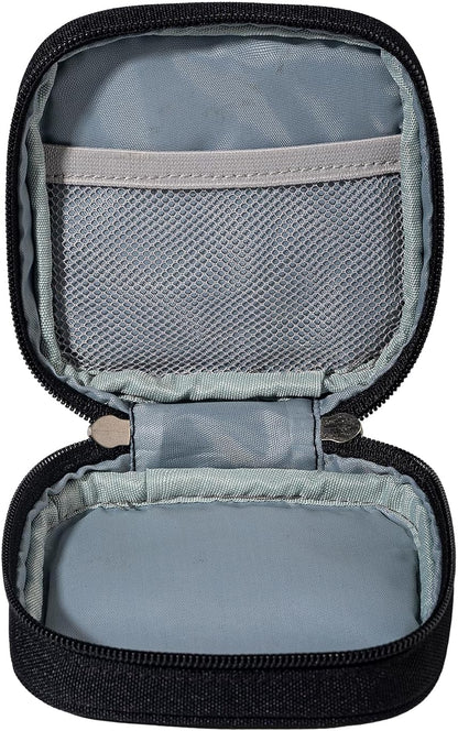Mini Travel Carry Storage Case, Portable Charger Case Organizer, Small Pouch Compatible with MacBook Power Adapter, Tech Bag for Laptop Accessories Cables, Cords, USB Drives, Power Bank, Earphones