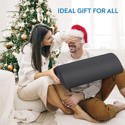 StepLively Foot Rest Ergonomic Pillow for Under Desk at Work, Anti-Fatigue Footrest Support Pillow for Fatigue & Pain Relief, Comfortable for Office Chair, Car Seat & Gaming Chair - Black