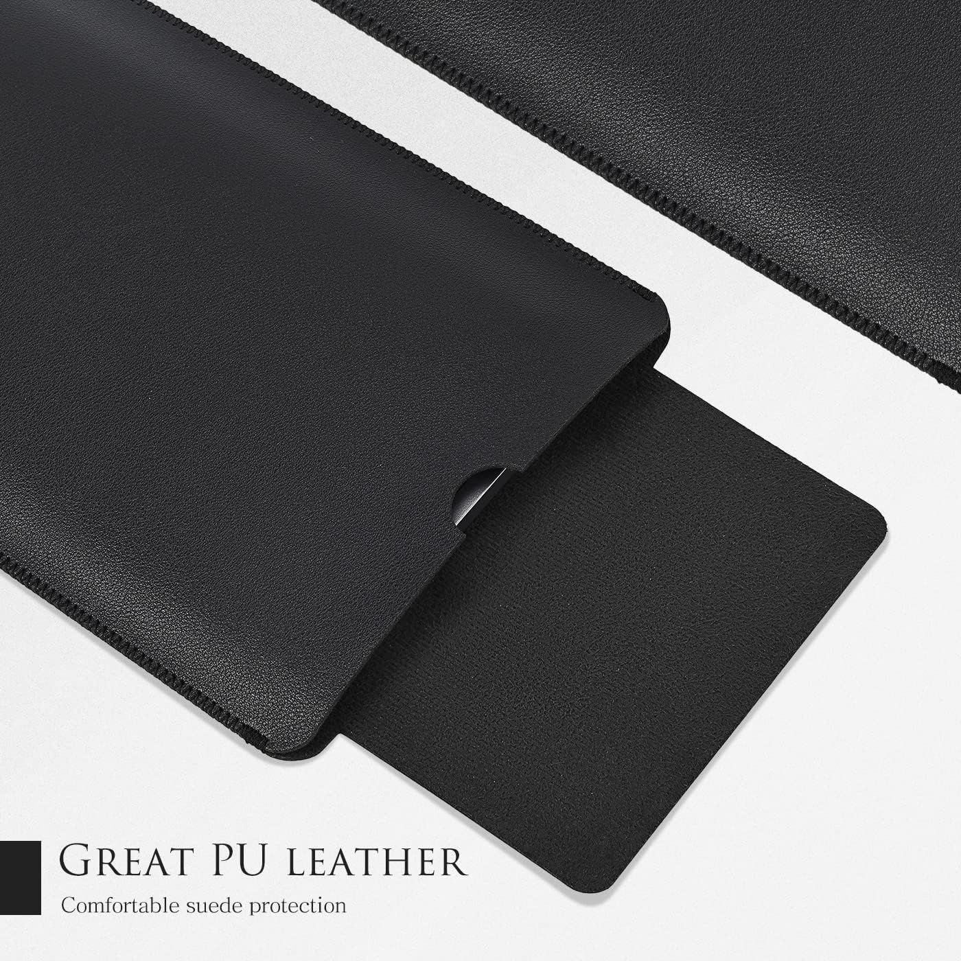 PU Leather Keyboard Sleeve Case for Logitech MX Keys Advanced/Mechanical Illuminated Performance Keyboard, Logitech MX Keys S Travel Bag-Black