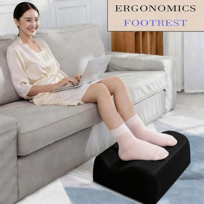 Foot Rest for Under Desk at Work,At Work Soft Ergonomic Footrest,Support Foot Pillow,Heel Chair,Leg Elevation Pillow,(Blue)
