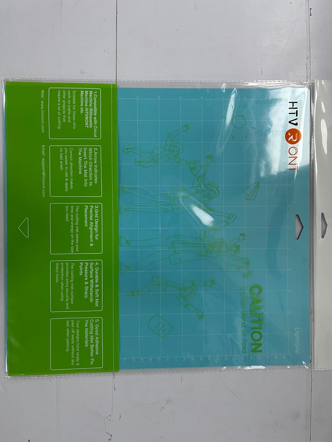 HTVRONT Standard Grip Cutting Mat, 6 Pack Cutting Mat 12x12 Compatible with Cricut Maker 3/Maker 4/Maker/Explore 3/4/5/Air 2/One, Standard Adhesive Sticky Quilting Cutting Mats Replacement Accessories