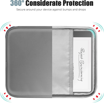 TiMOVO 9-11" Tablet Sleeve Bag for iPad 11-inch A16 2025, iPad 10.9"/10.2"| Air 11 Inch/5th/4th Gen. 10.9", Galaxy Tab A9+/A11Plus 11", Protective Bag with Pocket, Black