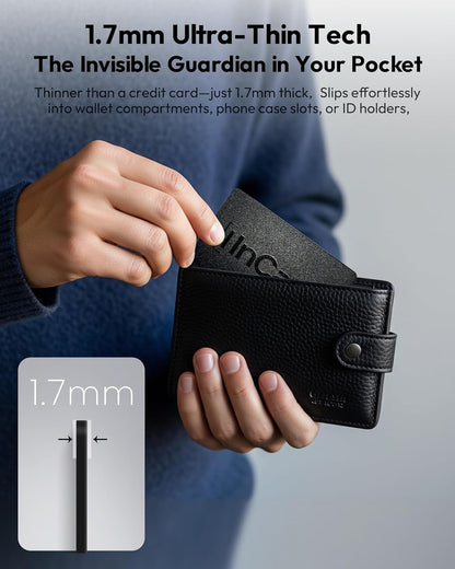 Wallet Tracker Card for Both Google’s Find Hub and Apple Find My, 5 Years Battery Life Ultra-Thin Android Tracker Card, IP68 Waterproof Wallet Finder for Passport, Purse,Gags,1 Pack