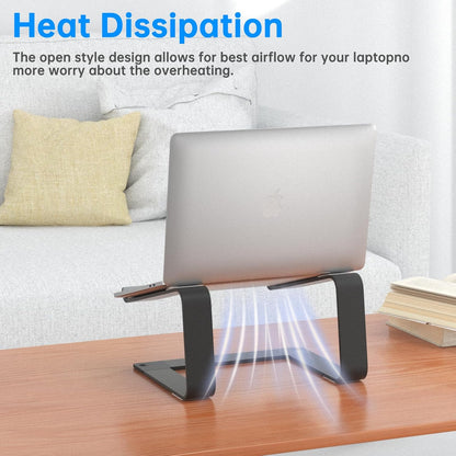 Laptop Stand for Desk Adjustable Computer Stand with 360 Rotating Base Ergonomic Laptop Riser Mount for Desk Foldable Protable Computer Desk Fits with MacBook Pro Air, Rectangle