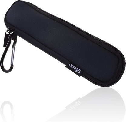Cosmos Black Color EVA Hard Shell Stylus Pen Pencil Case Holder Compatible with Apple Pencil, Wacom Stylus Executive Fountain Pen, Ballpoint Pen, Stylus Touch Pen