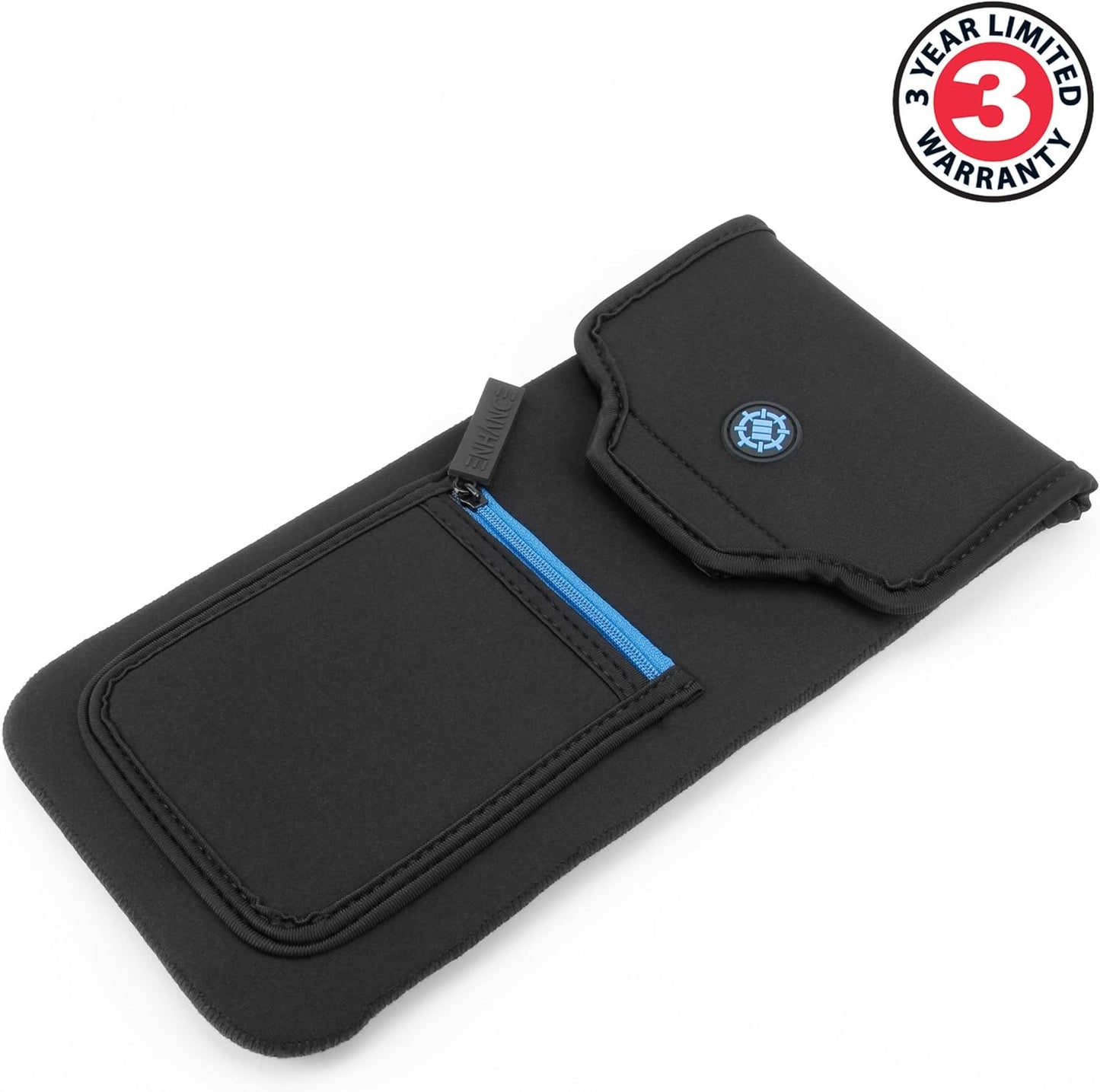 ENHANCE Keyboard Sleeve Travel Case for TKL Tenkeyless Compact Tournament eSports Gaming Keyboards (up to 15 Inches) - Rugged Neoprene Construction , Zipper Mouse Storage and Cable Storage Pouch