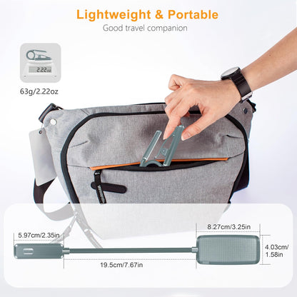 Gritin 9 LED Rechargeable Book Light for Reading in Bed - Eye Caring 3 Color Temperatures,Stepless Dimming Brightness,80 Hrs Runtime Small Lightweight Clip On Book Reading Light for Studying