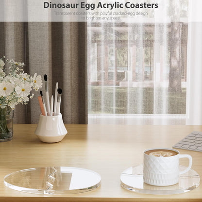 Acrylic Coaster Decorative Plates, Irregular Bar Drink Coaster, Clear Cloud Shape Coffee Cup Coaster, Perfect for Tabletop Protection and Accessories Display.(Gold)
