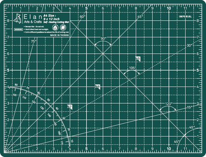 Elan Cutting Mat 36x72 Green, Extra Large Self Healing Cutting Mat 36 x 72 Inch, 5-Ply Craft Board Green, Hobby Board for Sewing and Quilting