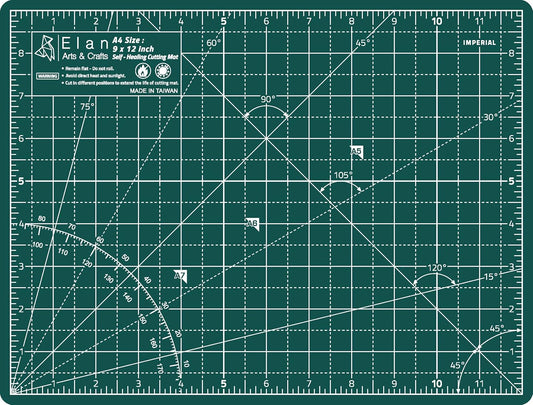 Elan Cutting Mat 36x72 Green, Extra Large Self Healing Cutting Mat 36 x 72 Inch, 5-Ply Craft Board Green, Hobby Board for Sewing and Quilting