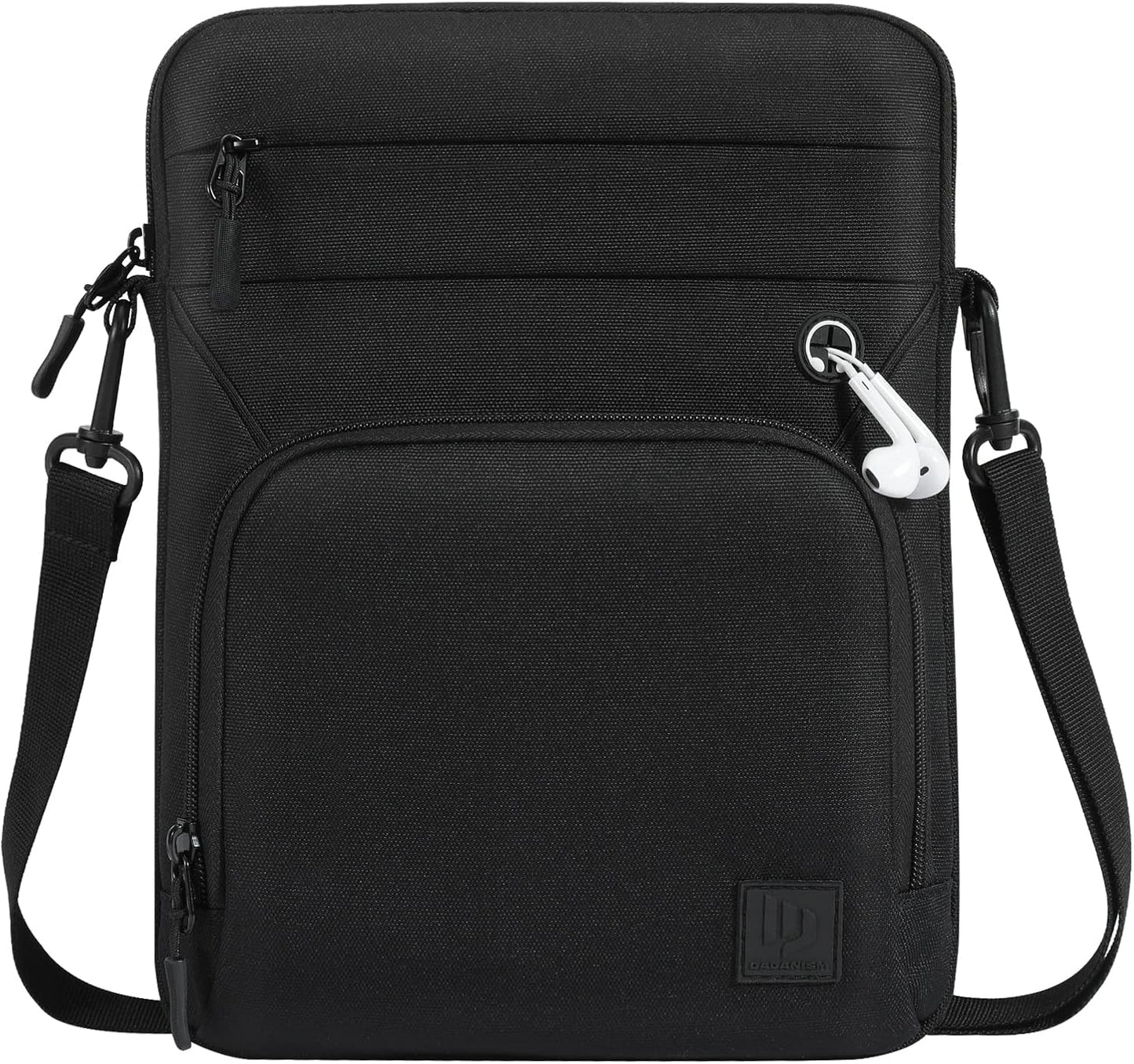 Dadanism 9-11 Inch Tablet Sleeve Bag with Shoulder Strap for iPad (A16) 11", iPad Air M4 Pro M5 11", i-Pad 10th Gen 10.9", i-Pad 9/8/7th Gen 10.2", Galaxy Tab A11+ Plus 11", reMarkable 2 10.3", Black