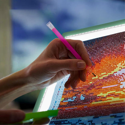 iVyne Rechargeable A4 Light Pad for Tracing & Weeding - LED Light Board for Weeding Vinyl - for Cricut Vinyl Weeding Tools - Ultra-Thin & Portable - Perfect for Artists & Crafters - Pink