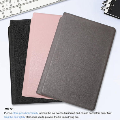 Portable Small Dry Erase Board | Handheld Whiteboard Reusable White Board Dry Erase Notebook | Standable Desktop Notepad | Home Office Study Essentials-PU Cover Writing Board 9.5" x 6.6"