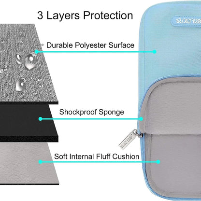 MOSISO Laptop Case 13.3 inch, 13-13.3 inch Laptop Sleeve Compatible with MacBook Air/Pro 13/Pro 14 M5 M4 M3 M2 M1, HP Dell ASUS Lenovo,Polyester Vertical Computer Sleeve Bag with Pocket, Antique Green - Colors B