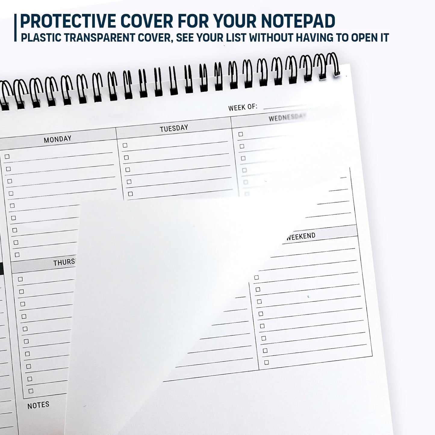 To Do List Notepad: With Multiple Functional Sections - Large Size 8.5x11" 52 Sheets - Tear Off Daily Planner Notebook - Task CheckList Organizer Agenda Pad for Work - Note, Plans, Goals, Grocery, and