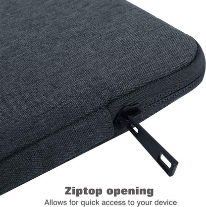 MoKo 7-8 Inch Tablet Sleeve Bag, Polyester Pouch Cover Case Fits iPad mini (A17 Pro) 8.3" 2024, iPad mini 6/5/4/3/2/1, Samsung Galaxy Tab S2 8.0, Tab A 8.0, ZenPad Z8s 7.9,Black