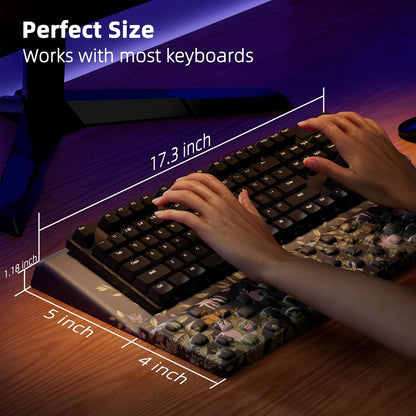 Ospelelf Tilt Keyboard Stand with Wrist Rest, Comfy Ergonomic Keyboard Riser Holder for Office Home