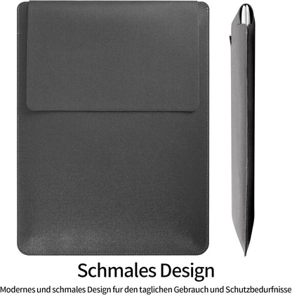 13.3-14" Laptop Sleeve, Blue, Compatible with Laptops 13.3"-14", Protects from Scratches, Water Damage, Multi-Functional Mouse Pad