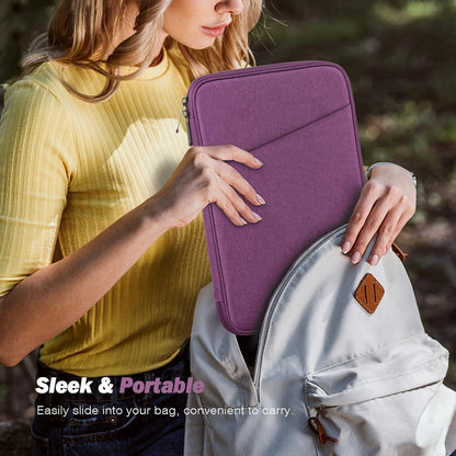 MoKo 9-11 Inch Tablet Sleeve Case, Fits New 11inch iPad Air M4/Pro M5, iPad A16 11", i-Pad 10/9/8/7th/Air 5/4th 10.9"/10.2", Tab S9/S8 11", Protective Bag Carrying Case with Pocket, Dark Gray