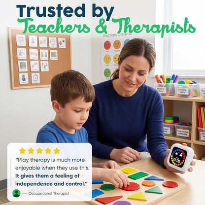 Digital Visual Timer for Kids - Rechargeable, Silent Count Up/Down for Calmer Routines - 99 Min Countdown Kids Timer for Classroom, Home & Therapy - Builds Focus & Independence