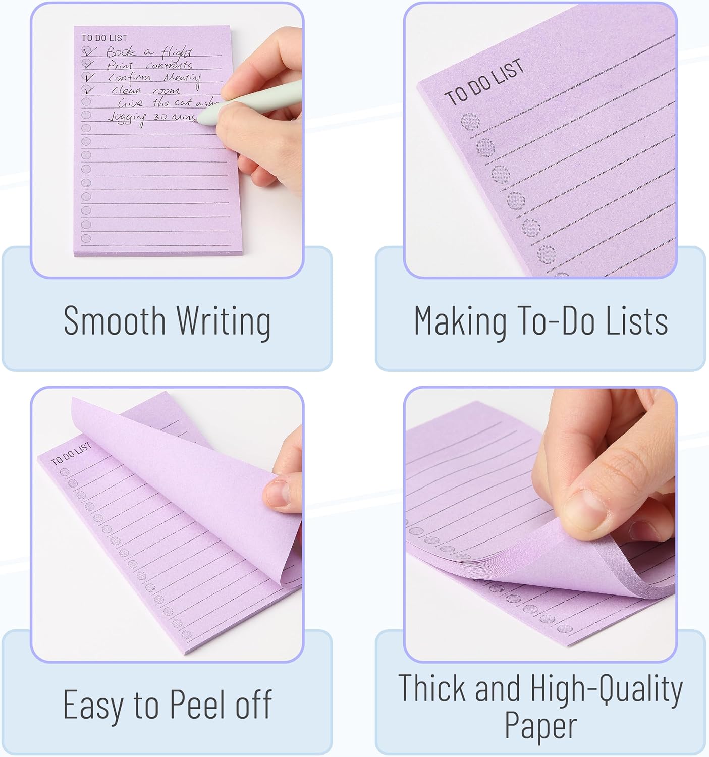 Mr. Pen- to Do List Sticky Notes, 3” x 5”, 9 Pads, 360 Sheets, Lined Checklist Sticky Pads with Smooth Writing, Easy Peel-Off, Thick Paper for Planning, Office, School & Daily Tasks