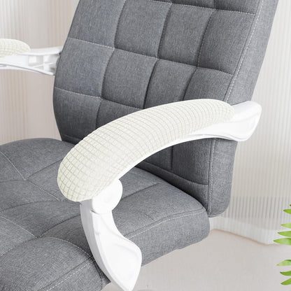 FORCHEER Office Chair Armrest Covers 12-15 Inch Velvet Elastic Black Arm Rest Covers for Desk Computer Chairs Washable