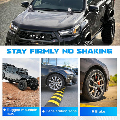 Magnetic Light Bar Mount, Powerful Magnetic Base LED Light Bar Mounting Brackets for Offroad Driving Lighting（2PCS）