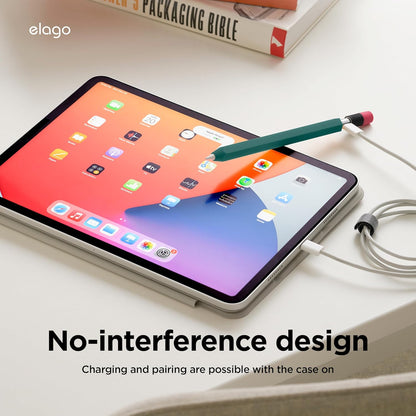 elago Classic Pencil Case Compatible with Apple Pencil (USB-C), Perfect Grip, Protective Skin, Silicone Sleeve, Supports Magnetic Attachment [Yellow]