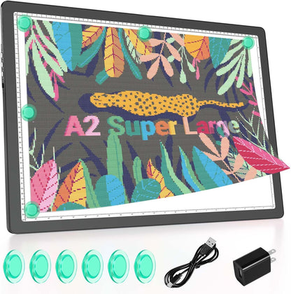 Rechargeable A4 Light Box for Tracing,Bawaslom LED Light Pad with Adjustable Stand and Strong Magnets,Ultra-Thin & Bright Tracing Board for Diamond Art,Sketching,Vinyl Weeding,Architectural Design
