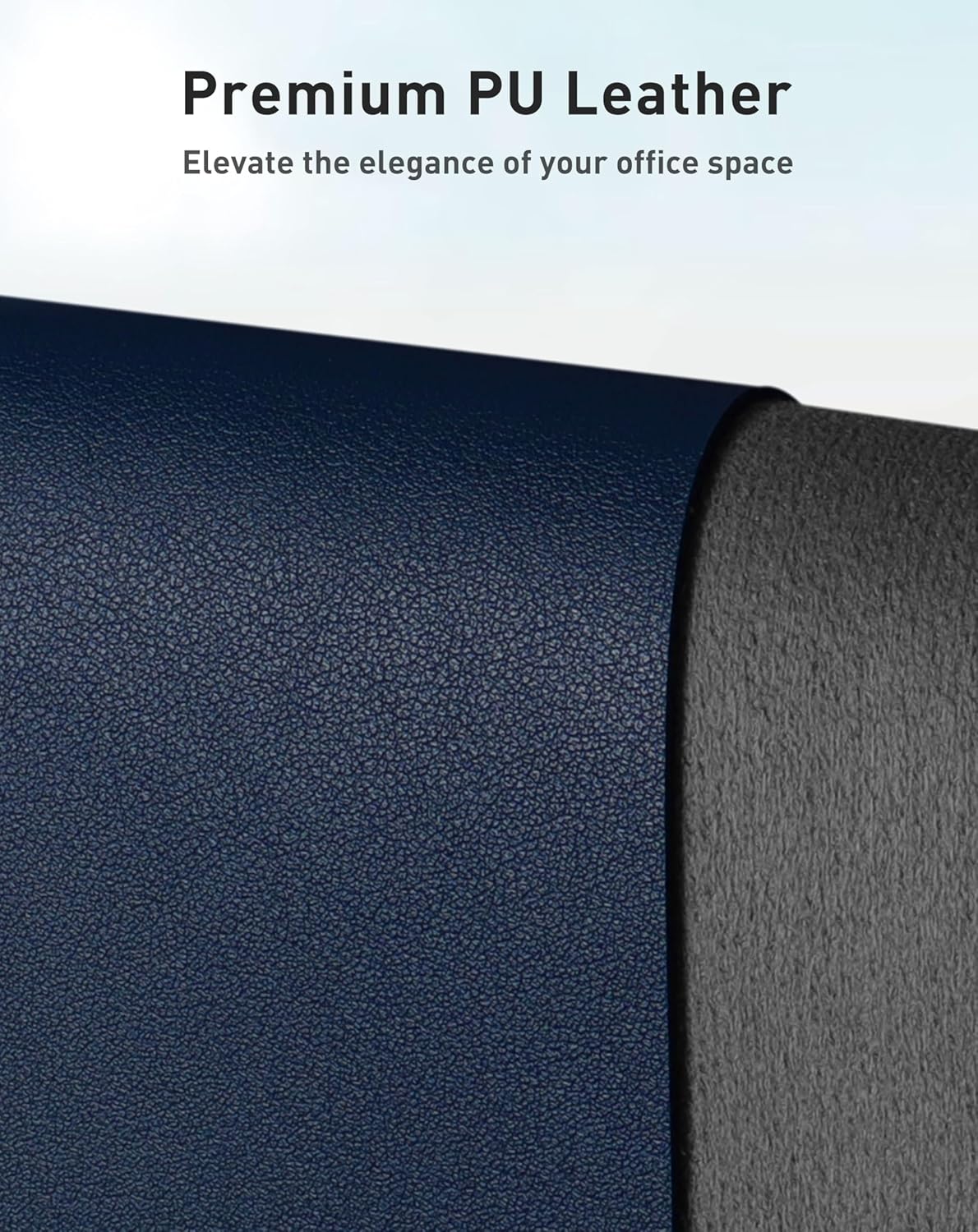 Aothia Leather Desk Pad Protector, Mouse Pad, Office Desk Mat, Non-Slip PU Leather Desk Blotter, Laptop Desk Pad, Waterproof Desk Writing Pad for Office and Home (Brown,23.6" x 13.7") - Colors B