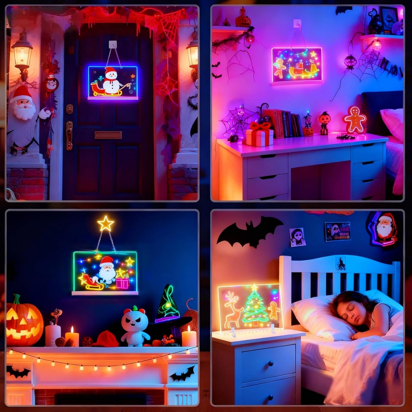LED Drawing Board for Kids- Erasable Acrylic Electronic White Boards,15.8''X11.9 Drawing Tablet,6 Modes & 8 Colors Light Up Drawing Board,Kids Toy with 13 E Birthday Holiday Day Gifts for Girls & Boys