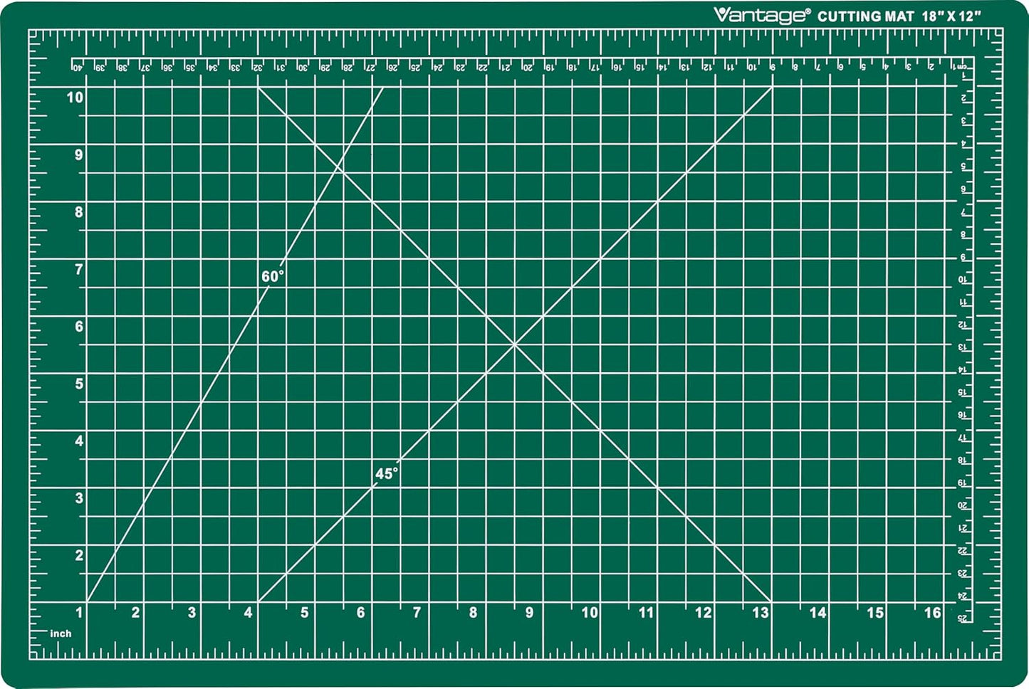 Dahle Vantage 10670 Premium Self-Healing Cutting Mat, 9"x12", 1/2" Grid, 5 Layers for Max Healing, Perfect for Crafts & Sewing, Black