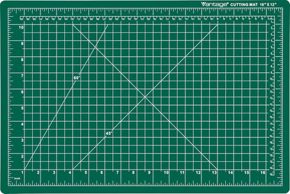Dahle Vantage 10670 Premium Self-Healing Cutting Mat, 9"x12", 1/2" Grid, 5 Layers for Max Healing, Perfect for Crafts & Sewing, Black