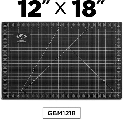 ALVIN GBM Self-Healing Cutting Mat 48 x 96 inch | Double-Sided Green/Black | 5-Layer Gridded Surface for Arts, Crafts and Sewing - Model GBM4896