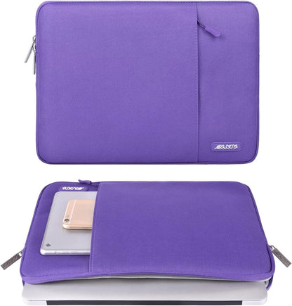 MOSISO Laptop Case 13.3 inch, 13-13.3 inch Laptop Sleeve Compatible with MacBook Air/Pro 13/Pro 14 M5 M4 M3 M2 M1, HP Dell ASUS Lenovo,Polyester Vertical Computer Sleeve Bag with Pocket, Antique Green - Colors A