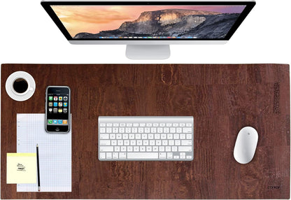 Corkor Cork Desk Pad – Table Mat - Vegan Leather – Cruelty Free – Eco Friendly - Light Brown
