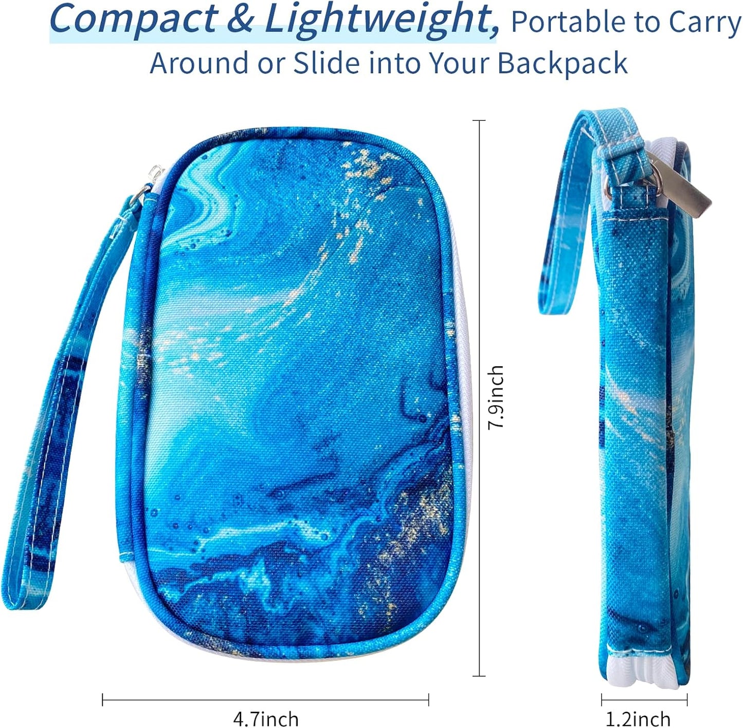 Electronics Organizer Travel Case, Cable Organizer Travel Essentials Tech Pouch,Suitable for Charger, Cable, Phone，Flash Drive,Bohemian leaves