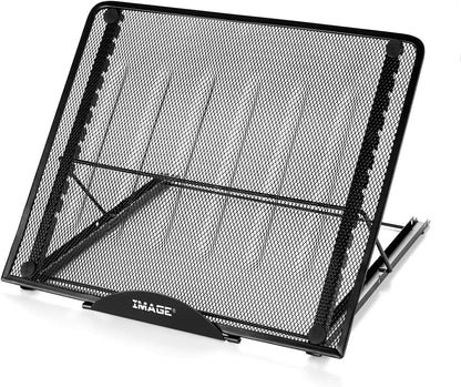 IMAGE Laptop Stand, A3 Large Version Foldable Portable Ventilated Desktop Laptop Stand Holder, Adjustable 12 Angle Points Stand, Compatible with 10" ~ 17" Notebooks, LED Light Box Pad