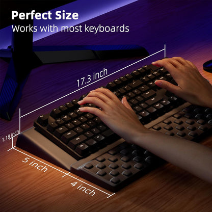 Ospelelf Tilt Keyboard Stand with Wrist Rest, Comfy Ergonomic Keyboard Riser Holder for Office Home