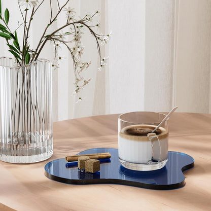 Acrylic Coaster Decorative Plates, Irregular Bar Drink Coaster, Clear Cloud Shape Coffee Cup Coaster, Perfect for Tabletop Protection and Accessories Display.(Gold)