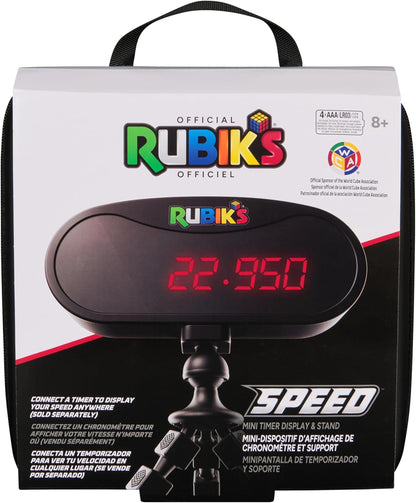 Rubik’s Cube, Timer Stand, Clear Display Device for WCA Speedcubers, Track Your Time to Solve Brain Teaser Puzzle for Adults, Problem-Solving Brain Teaser Fidget Toy for Kids, Ages 8 & Up