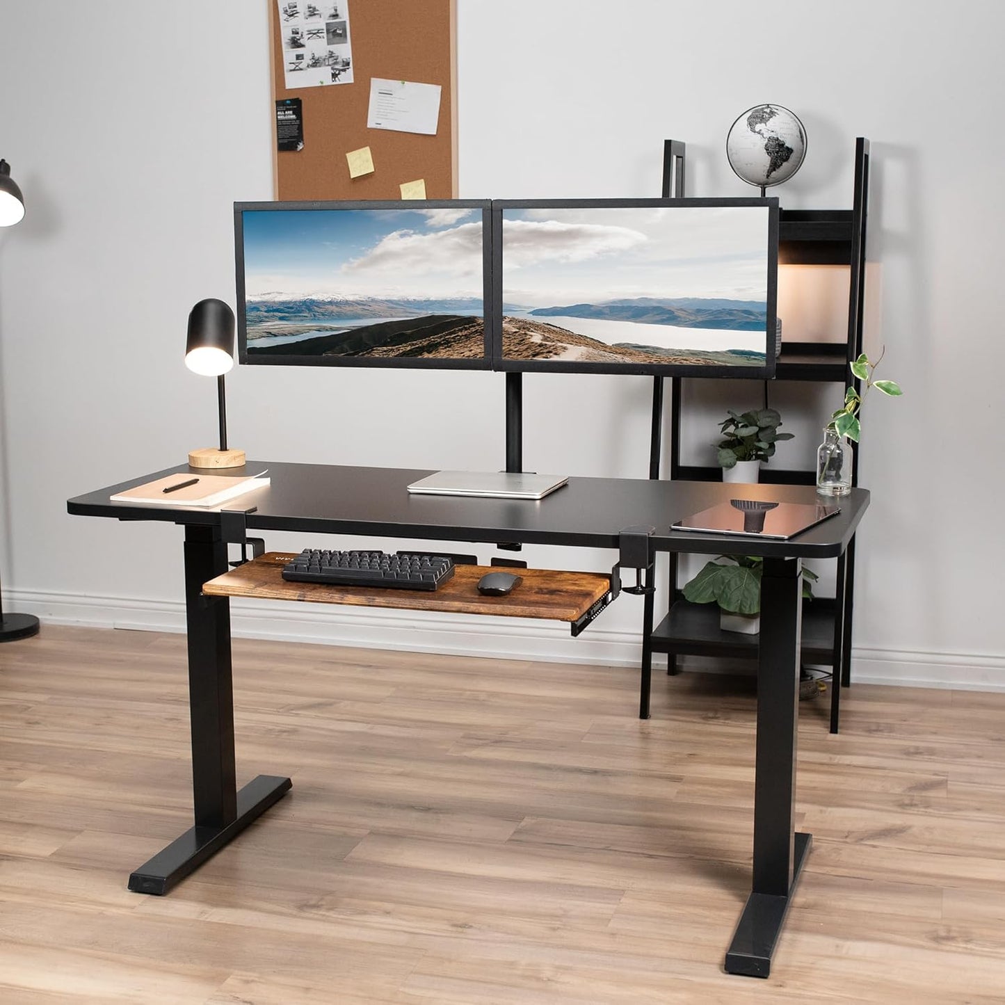 VIVO Large Keyboard Tray Under Desk Pull Out with Extra Sturdy C Clamp Mount System, 27 (33 Including Clamps) x 11 Inch Slide-Out Platform Computer Drawer for Typing, Black, MOUNT-KB05E