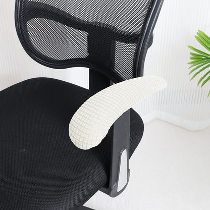 FORCHEER Office Chair Armrest Covers 12-15 Inch Velvet Elastic Black Arm Rest Covers for Desk Computer Chairs Washable