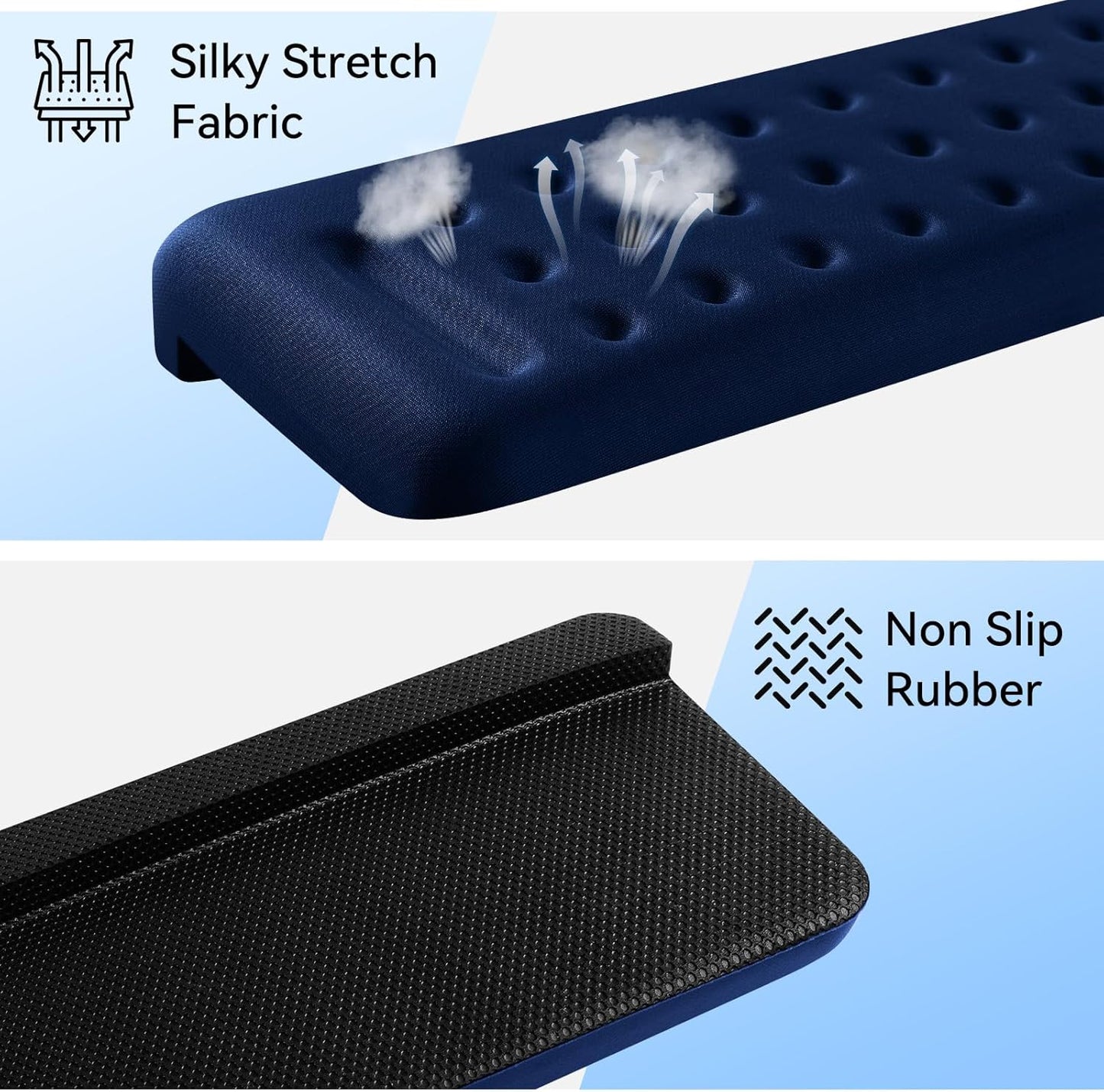 Sushret L-Shaped Desk Elbow Pad for Desk, 2-Pack Memory Foam Elbow Rest for Desk Edge Cushion, Non-Slip Ergonomic Arm Rest for Wrist, Palm & Forearm Support, Office Home, Separate Design, Black