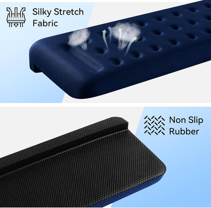 Sushret L-Shaped Desk Elbow Pad for Desk, 2-Pack Memory Foam Elbow Rest for Desk Edge Cushion, Non-Slip Ergonomic Arm Rest for Wrist, Palm & Forearm Support, Office Home, Separate Design, Black