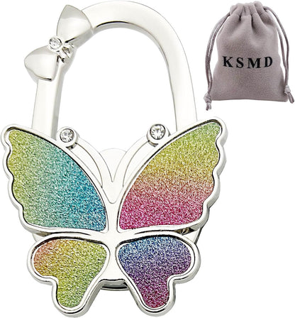 KSMD Variety Design Purse Hooks for Table and Bars,Portable Purse Hanger Organizers Hooks Handbag Pocketbook Holder Bag Storage for Desk,Foldable Folding Purse Table Hook Hanger