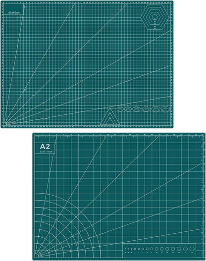 Self Healing Cutting Mat, 17" x 23", Double-Sided Rotary Cutting Mat for Sewing, Quilting, Scrapbooking & Craft, Large Craft Cutting Board for Hobby Use(A2)
