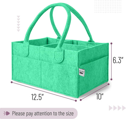 Mr. Pen- Baby Diaper Caddy Organizer, Gray, Medium, Nursery Storage Bin and Car Organizer for Diapers and Baby Wipes