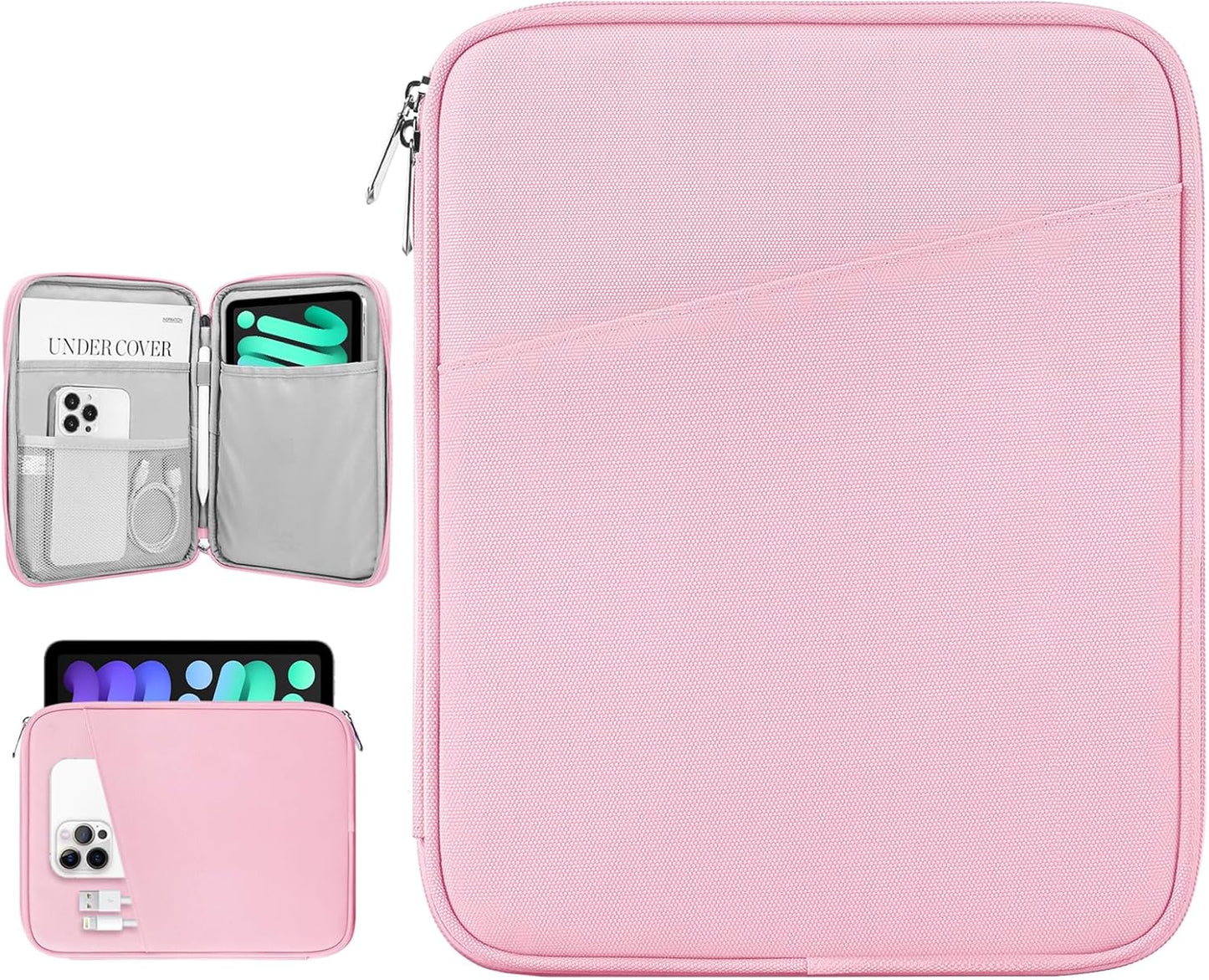 Dadanism 9-11" Tablet Sleeve Bag Carrying Case for iPad (A16) 11th Gen 11", iPad 10th Gen 10.9" Air 5/4, iPad Air M4/Pro 11", iPad 9/8/7th, Galaxy Tab A11+ Plus 11", Remarkable 2 10.3", Black